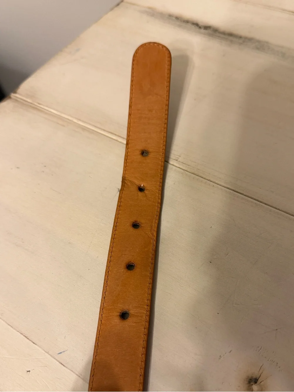Vintage Coach # 6600 British Tan Leather Belt, 36/90